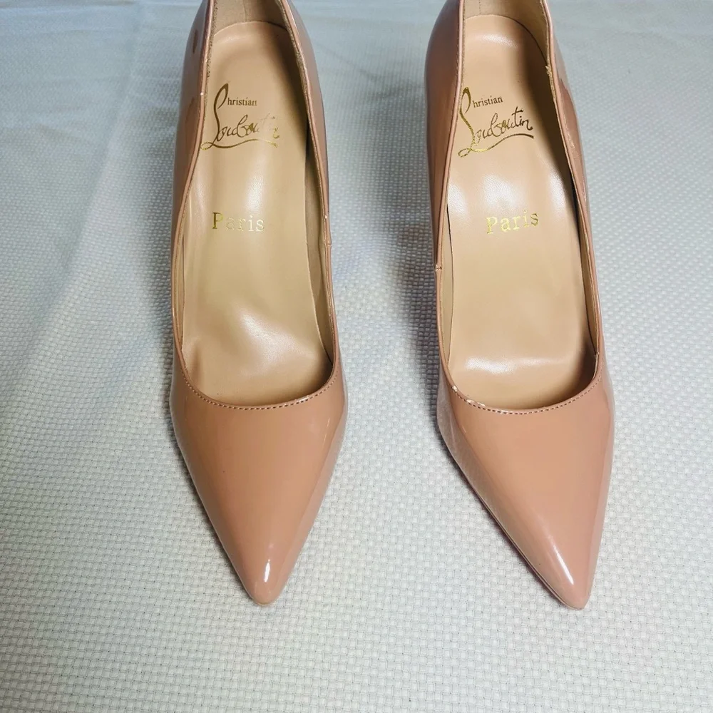 Blush Christian Louboutin So Kate pumps